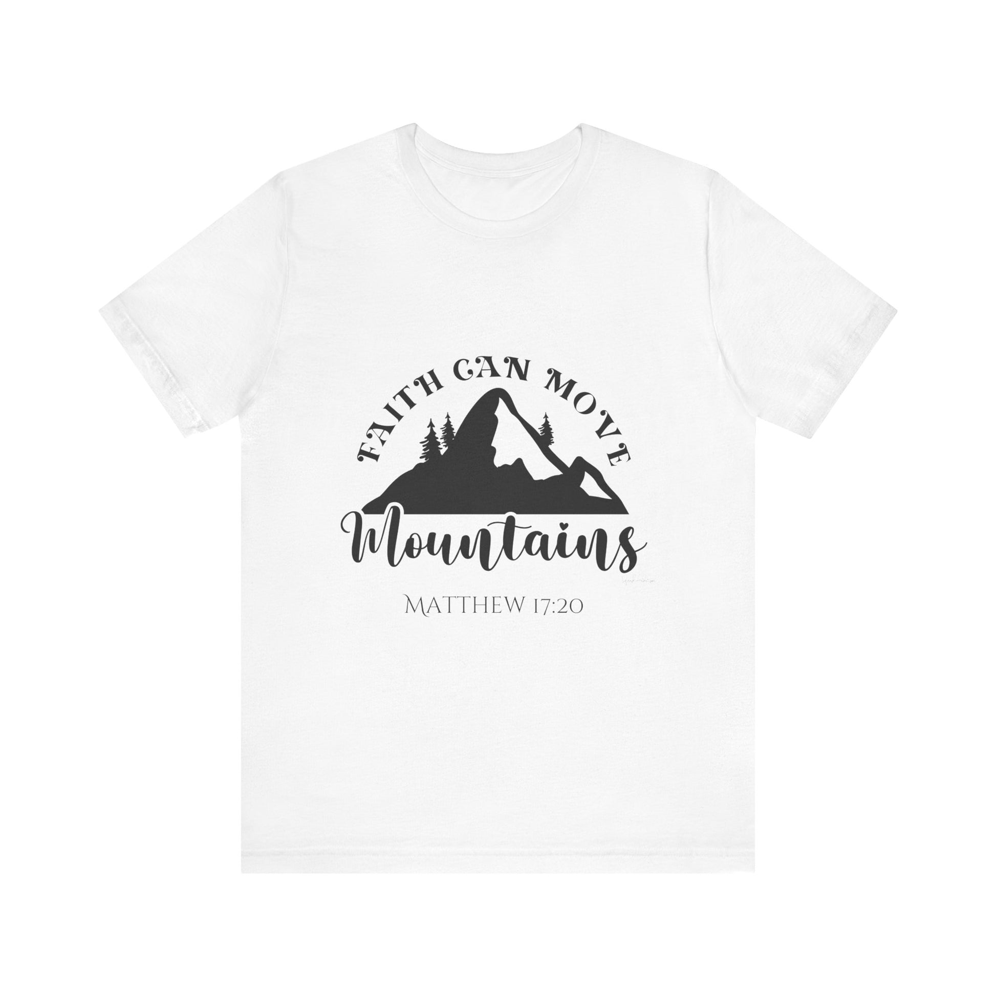 Faith can move mountains Unisex Jersey Short Sleeve Tee image 0