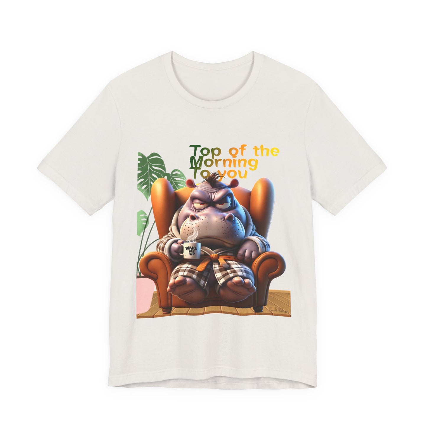 Grumpy Hippo Unisex Jersey Short Sleeve Tee image 14