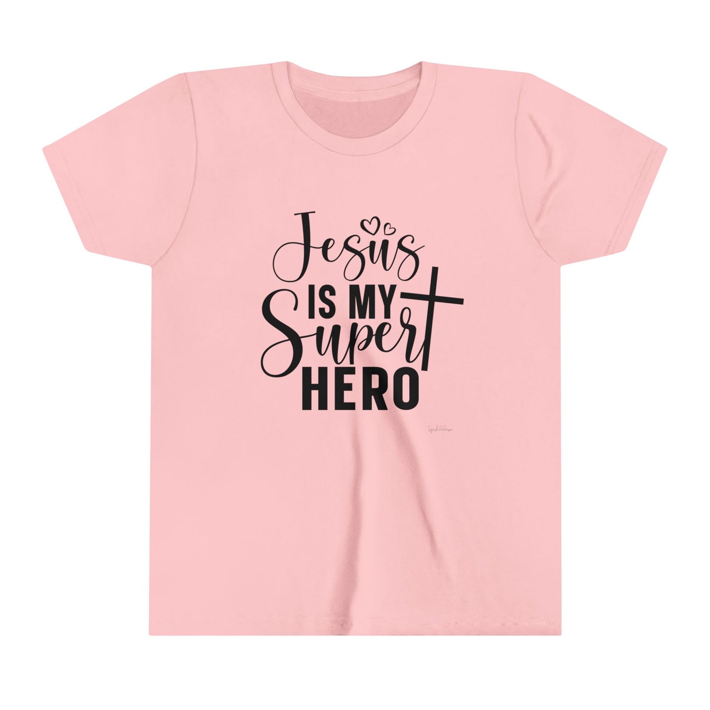 Jesus Is my Super hero Youth Short Sleeve Tee image 6