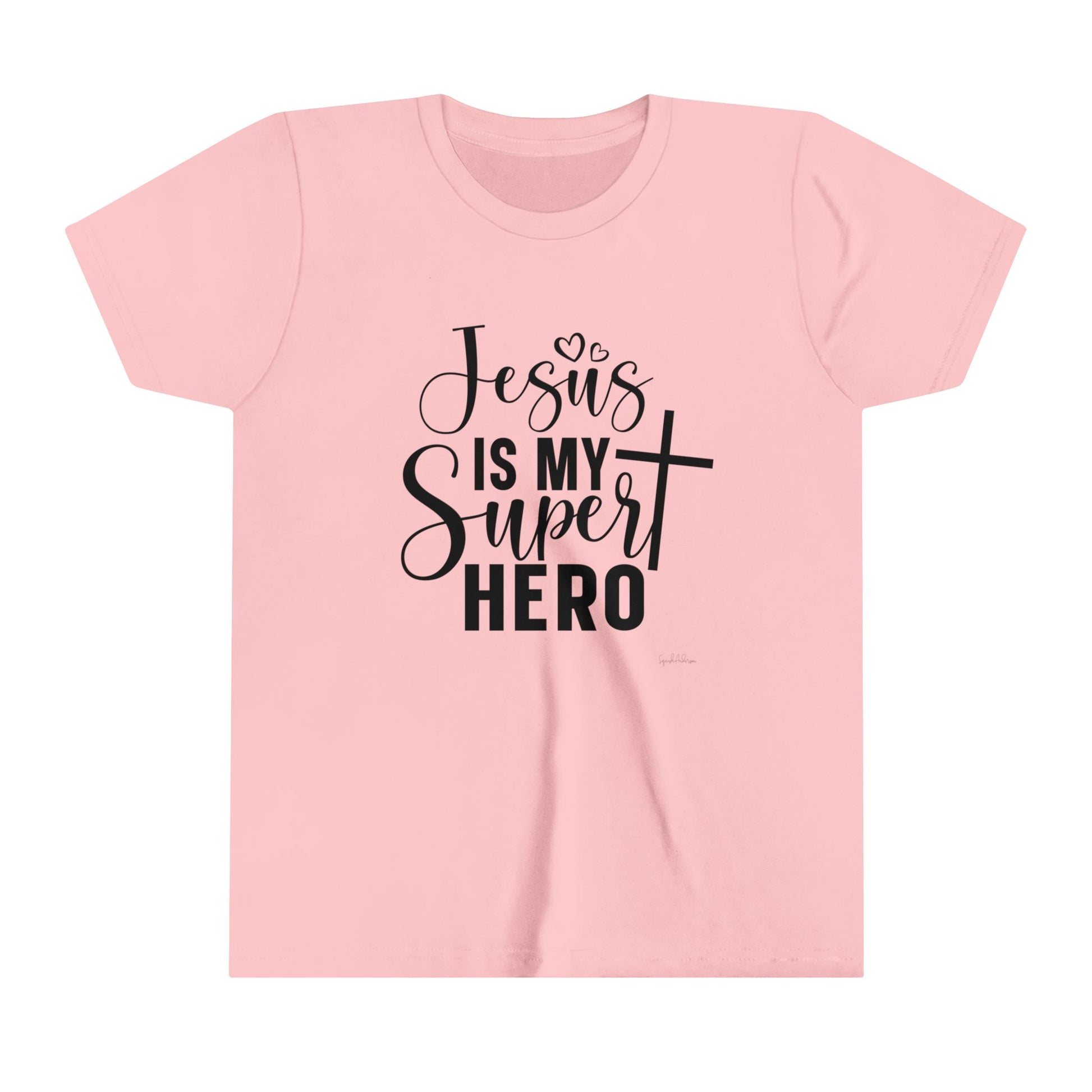 Jesus Is my Super hero Youth Short Sleeve Tee image 6