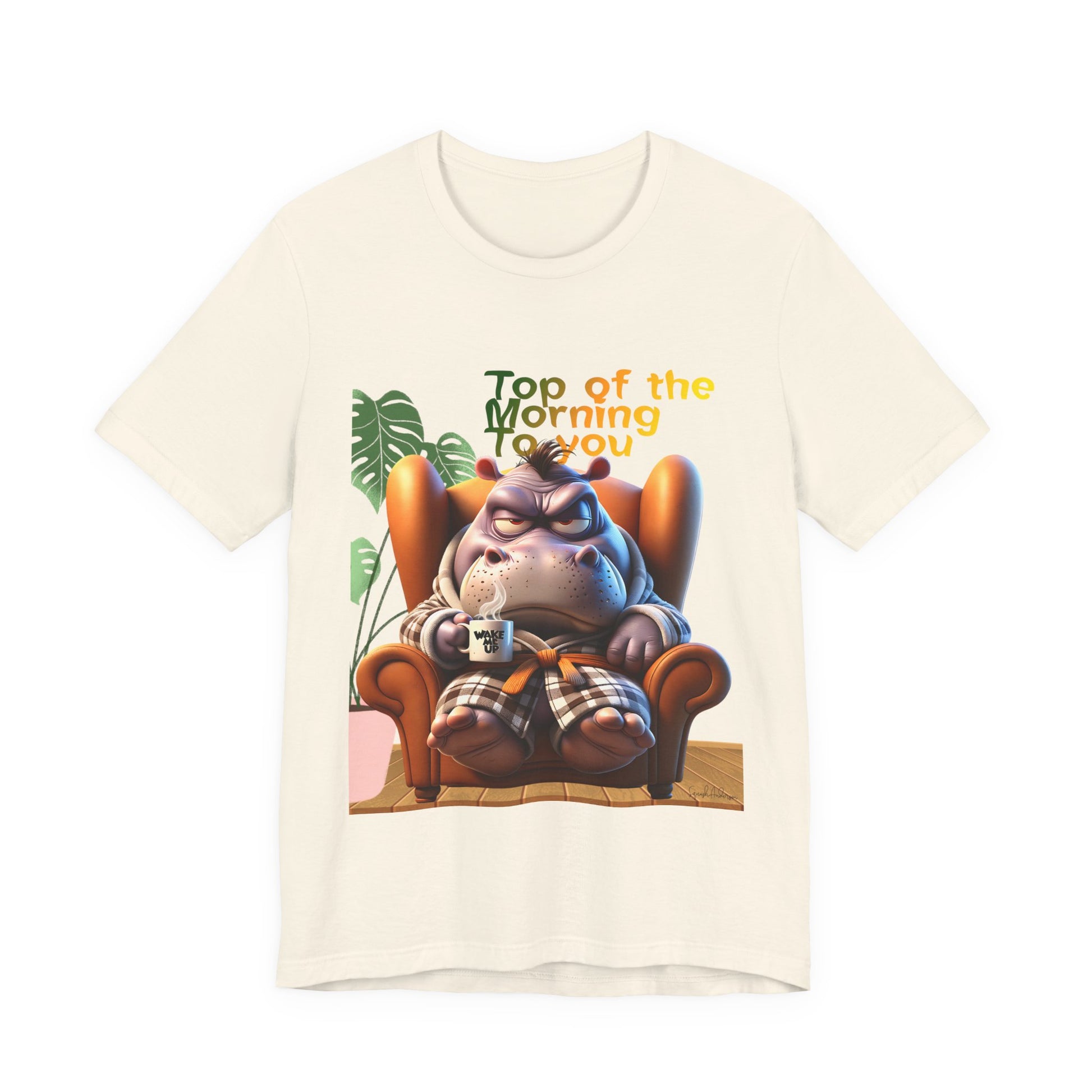 Grumpy Hippo Unisex Jersey Short Sleeve Tee image 10