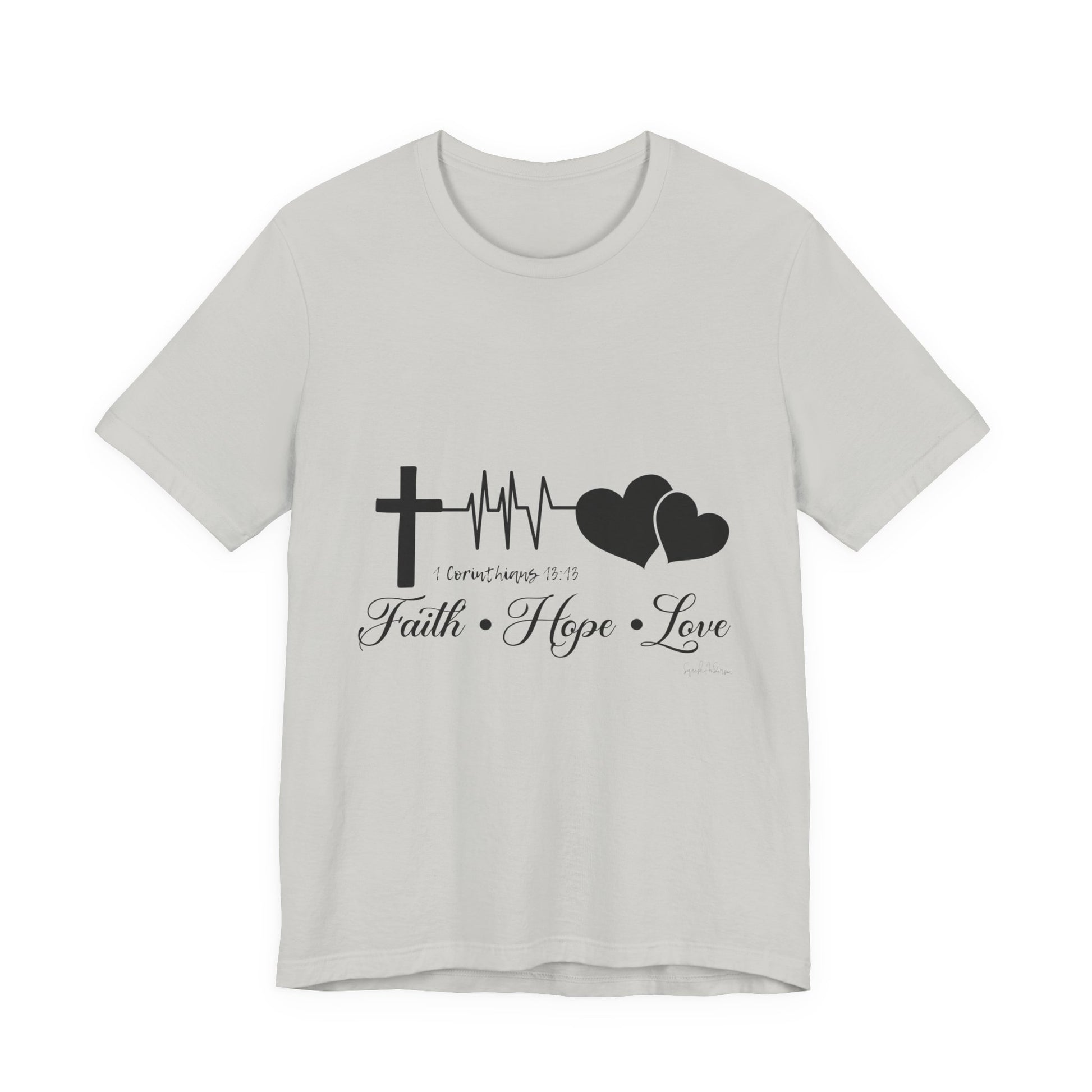 Faith Hope Love Unisex Jersey Short Sleeve Tee image 14