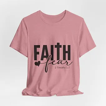 Faith over Fear Unisex Jersey Short Sleeve Tee