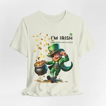 Irish Coins a little Unisex Jersey Short Sleeve Tee