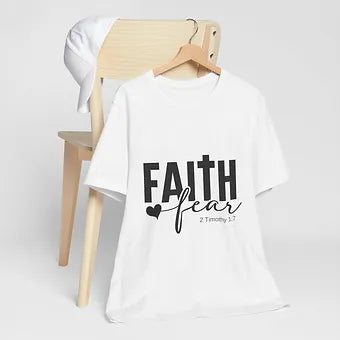 Faith over Fear Unisex Jersey Short Sleeve Tee