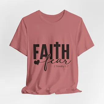 Faith over Fear Unisex Jersey Short Sleeve Tee