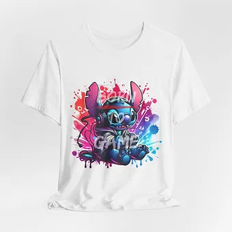 Born 2 Game Stitch Unisex Jersey Short Sleeve Tee