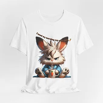 Grumpy Bunny Unisex Jersey Short Sleeve Tee