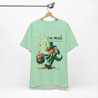 Irish Coins a little Unisex Jersey Short Sleeve Tee
