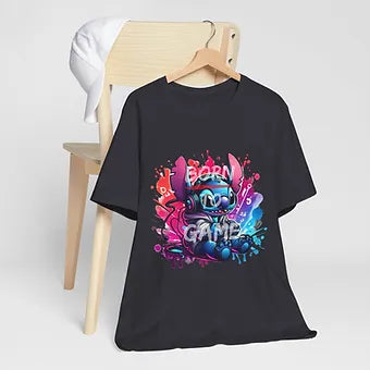 Born 2 Game Stitch Unisex Jersey Short Sleeve Tee