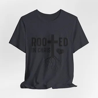 Rooted In Christ Unisex Jersey Short Sleeve Tee