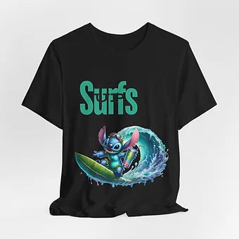 Surfs Up Stitch Unisex Jersey Short Sleeve Tee