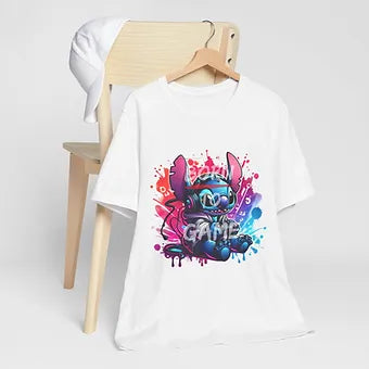 Born 2 Game Stitch Unisex Jersey Short Sleeve Tee