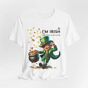 Irish Coins a little Unisex Jersey Short Sleeve Tee