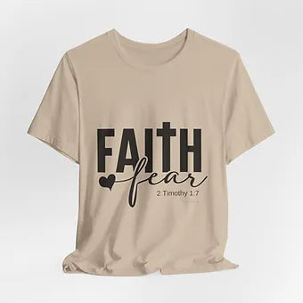 Faith over Fear Unisex Jersey Short Sleeve Tee