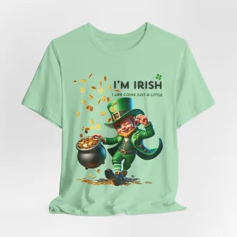 Irish Coins a little Unisex Jersey Short Sleeve Tee