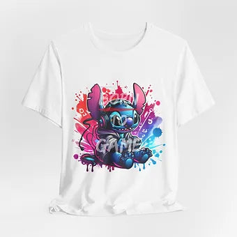 Born 2 Game Stitch Unisex Jersey Short Sleeve Tee