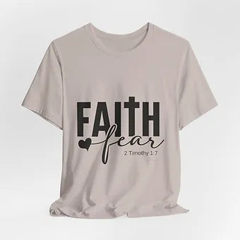 Faith over Fear Unisex Jersey Short Sleeve Tee