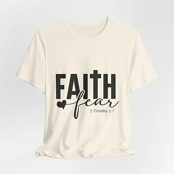 Faith over Fear Unisex Jersey Short Sleeve Tee