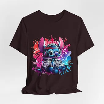 Born 2 Game Stitch Unisex Jersey Short Sleeve Tee