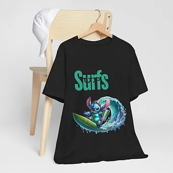 Surfs Up Stitch Unisex Jersey Short Sleeve Tee