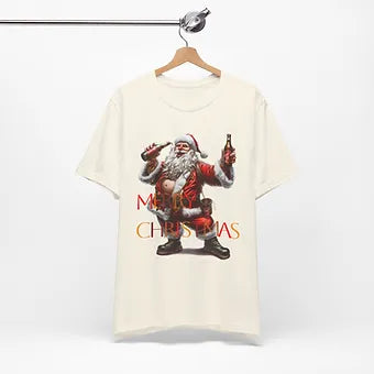 Merry Christmas Santa Unisex Jersey Short Sleeve Tee
