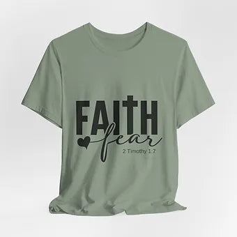 Faith over Fear Unisex Jersey Short Sleeve Tee