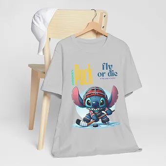 Hockey Puck Stitchup play Unisex Jersey Short Sleeve Tee