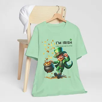 Irish Coins a little Unisex Jersey Short Sleeve Tee
