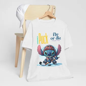 Hockey Puck Stitchup play Unisex Jersey Short Sleeve Tee