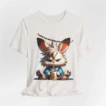 Grumpy Bunny Unisex Jersey Short Sleeve Tee