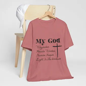 My GOD Waymaker Unisex Jersey Short Sleeve Tee