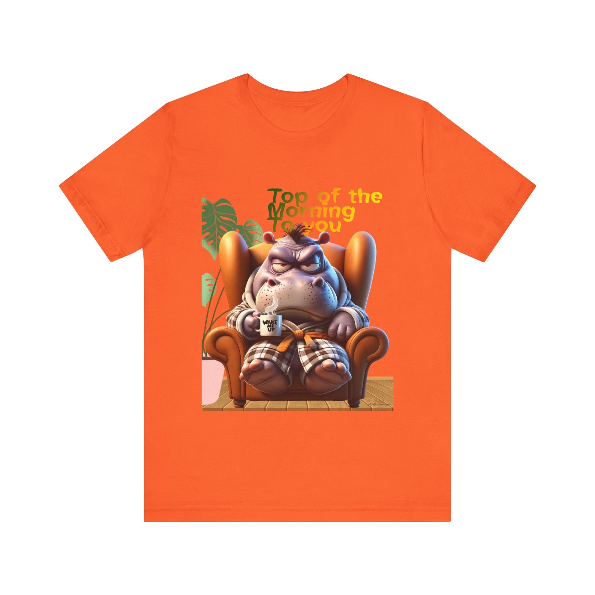 Grumpy Hippo Unisex Jersey Short Sleeve Tee image 4