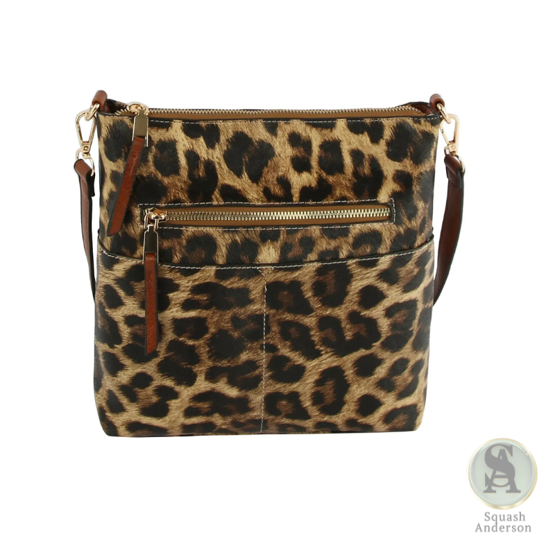 Elina Zipper Front Crossbody Bag
