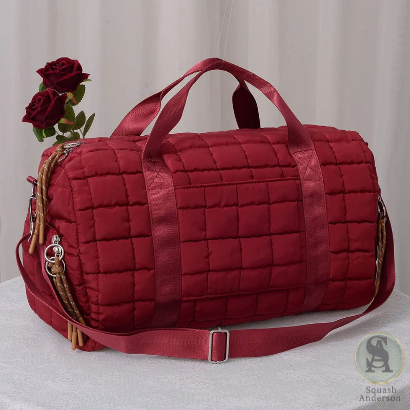 Quilted Puffer Weekender Bag