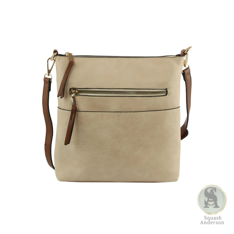 Elina Zipper Front Crossbody Bag