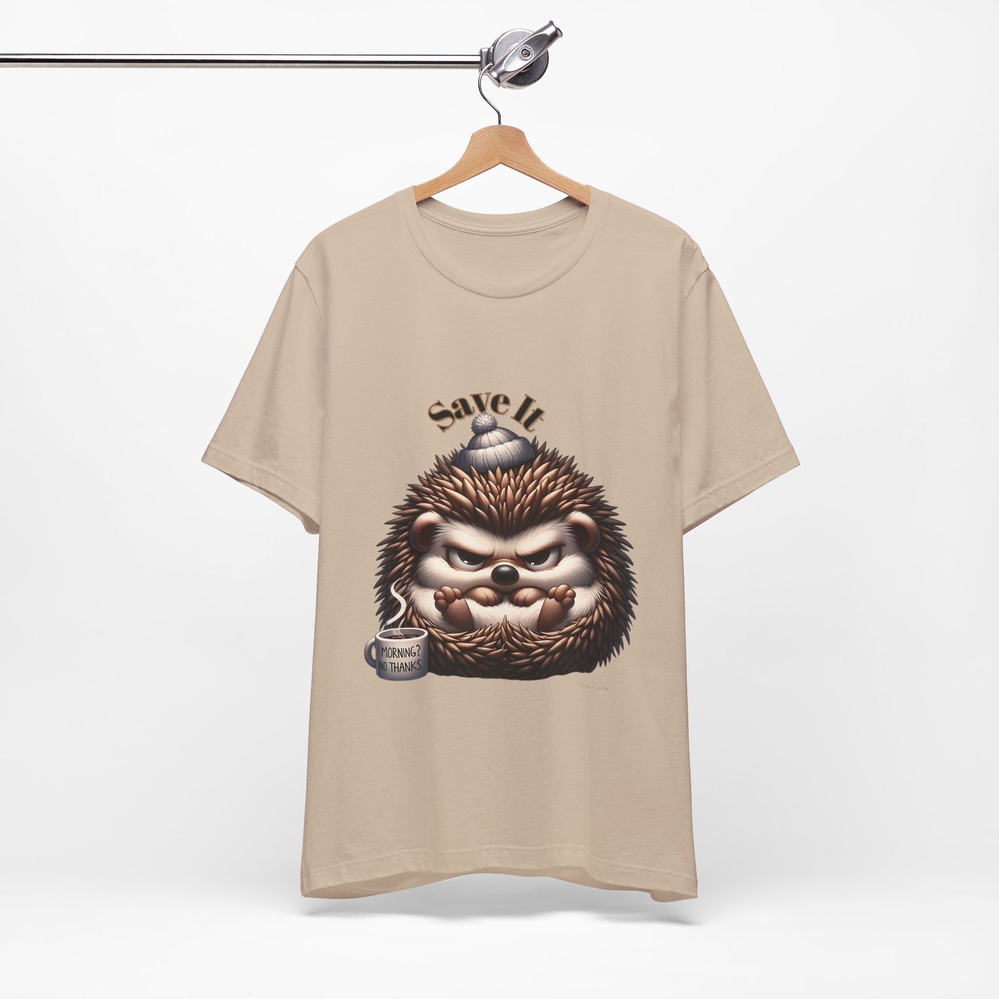 Grumpy Hedgehog Unisex Jersey Short Sleeve Tee image 11