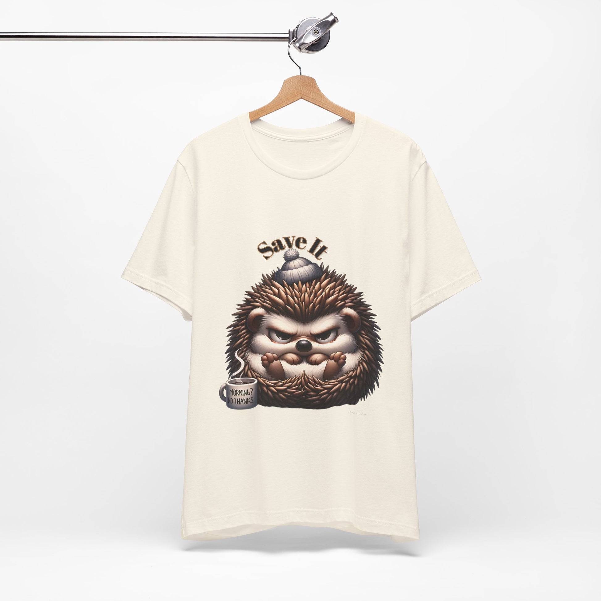 Grumpy Hedgehog Unisex Jersey Short Sleeve Tee image 2