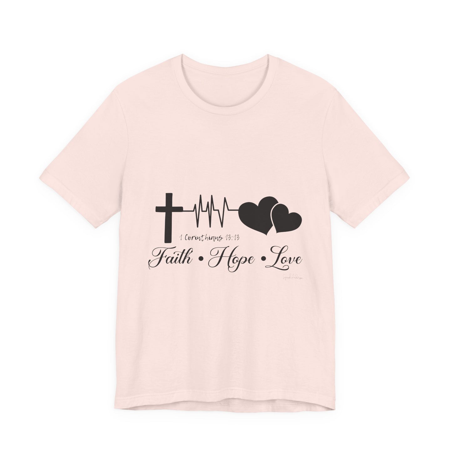 Faith Hope Love Unisex Jersey Short Sleeve Tee image 6
