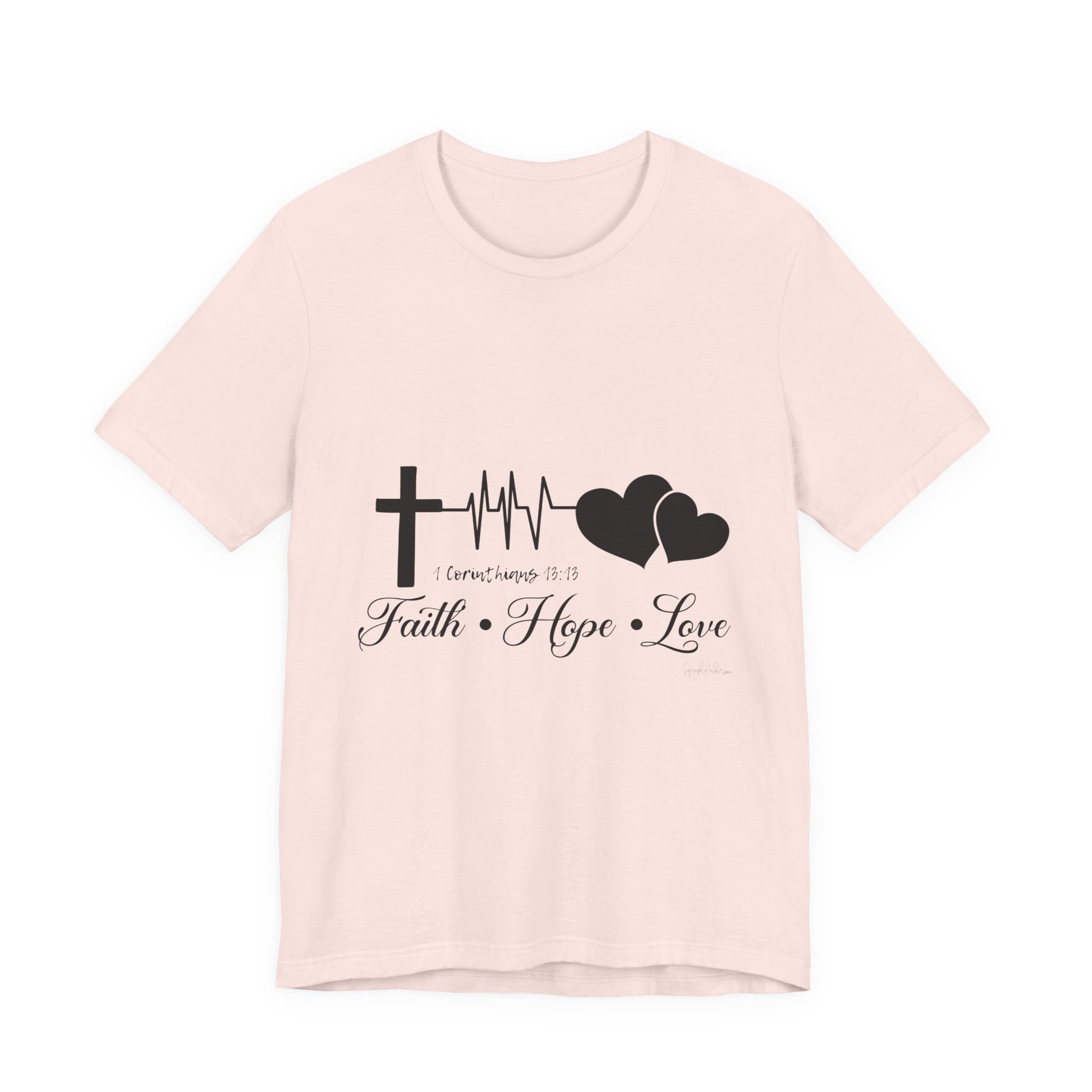 Faith Hope Love Unisex Jersey Short Sleeve Tee image 6