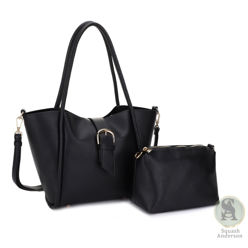 Hazel 2-in-1 Tote and Crossbody Set – Chocolate