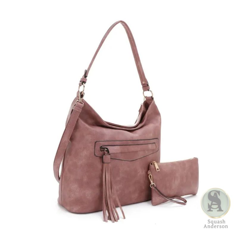 Eliza 2-in-1 Tassel Hobo Shoulder Bag Set