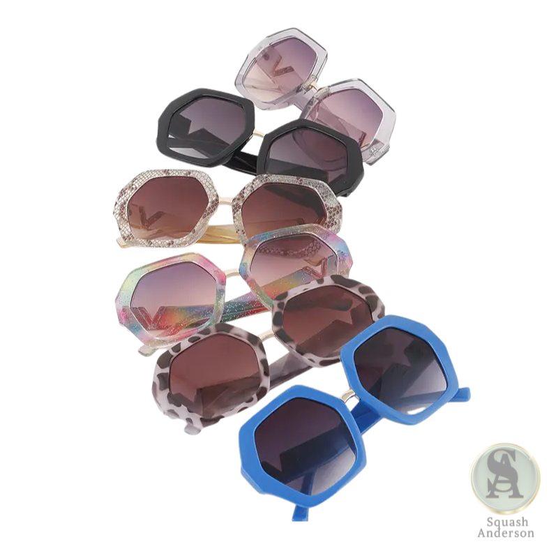 Geometric Multi-Pattern Sunglasses