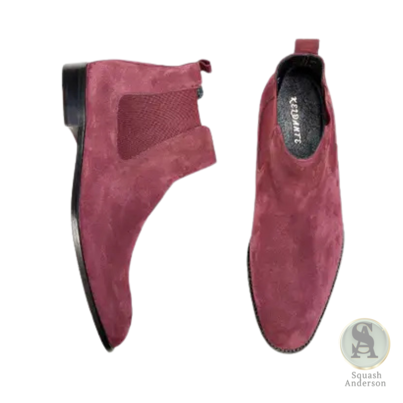 Pink Suede Chelsea Boot