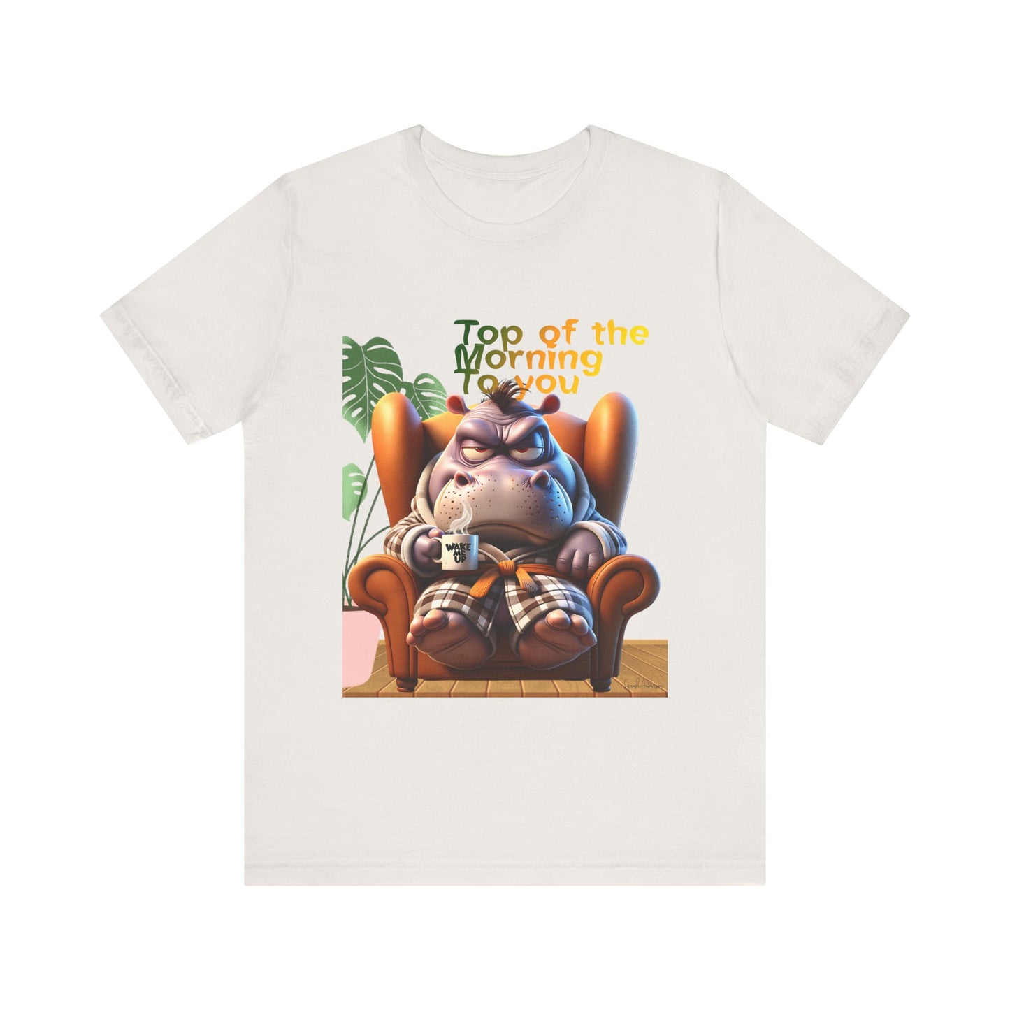 Grumpy Hippo Unisex Jersey Short Sleeve Tee image 12