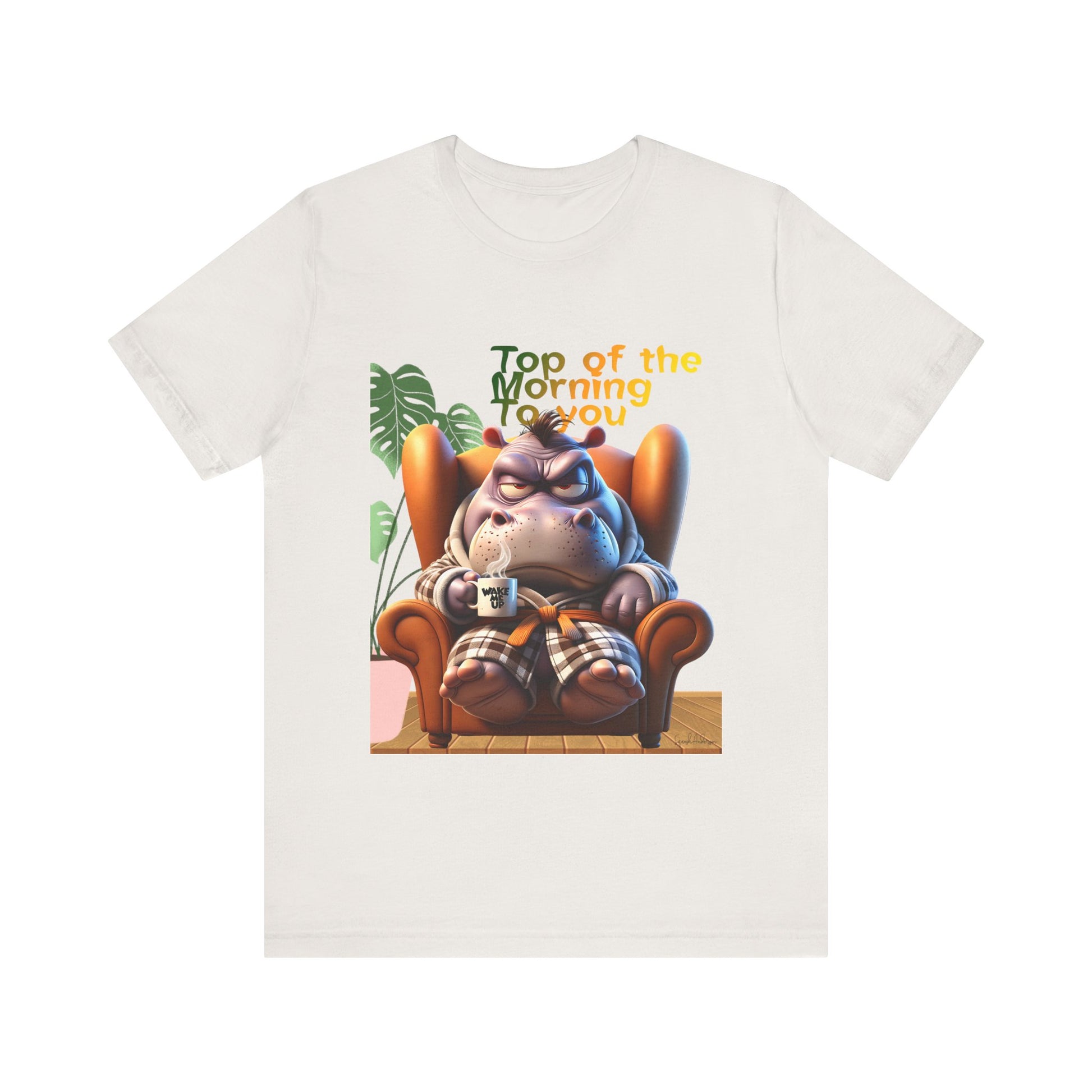 Grumpy Hippo Unisex Jersey Short Sleeve Tee image 12