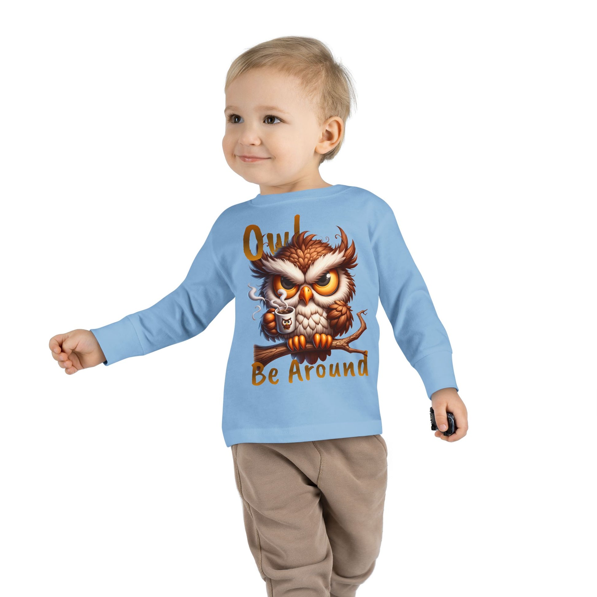 Owl Be Around Toddler Long Sleeve Tee image 10