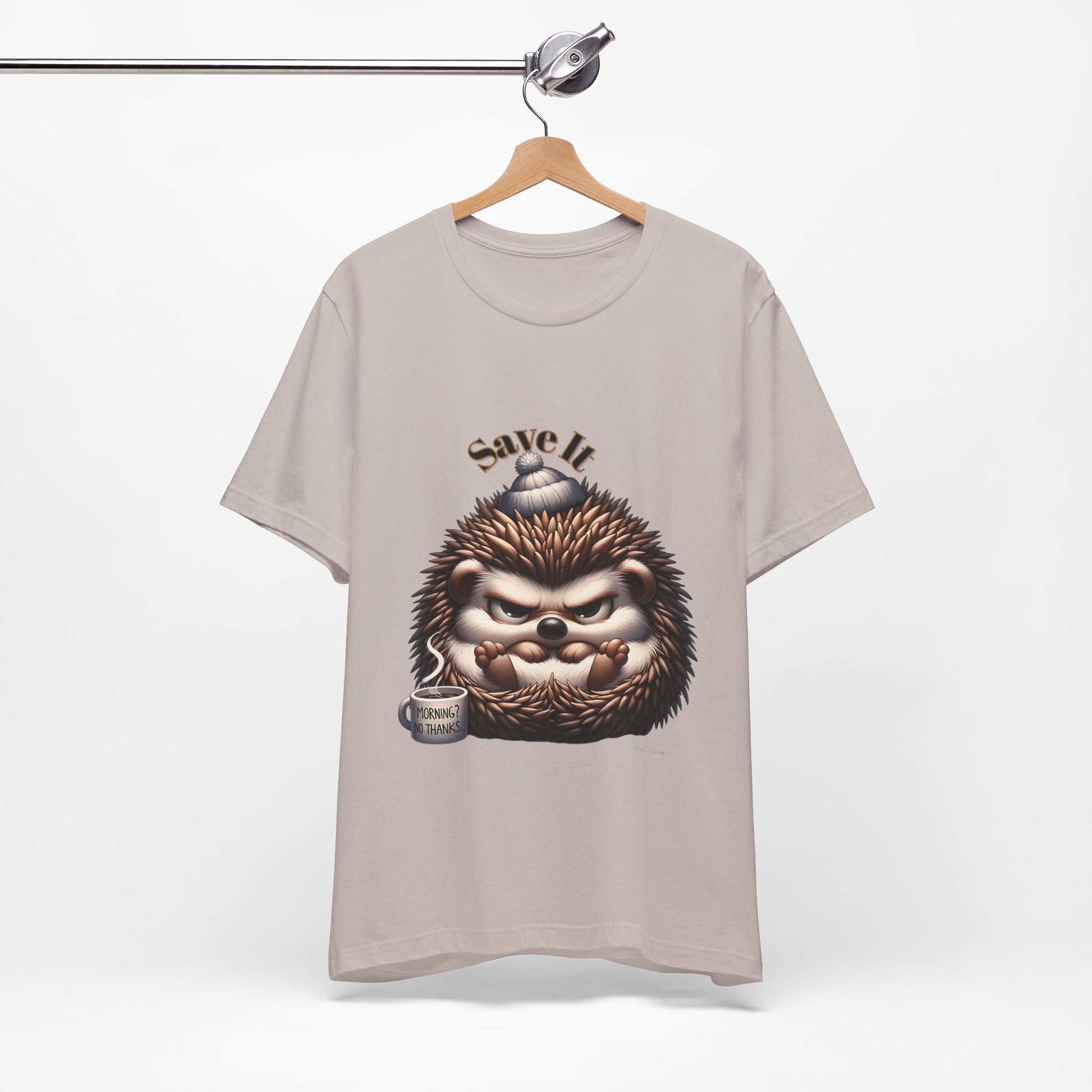 Grumpy Hedgehog Unisex Jersey Short Sleeve Tee image 14