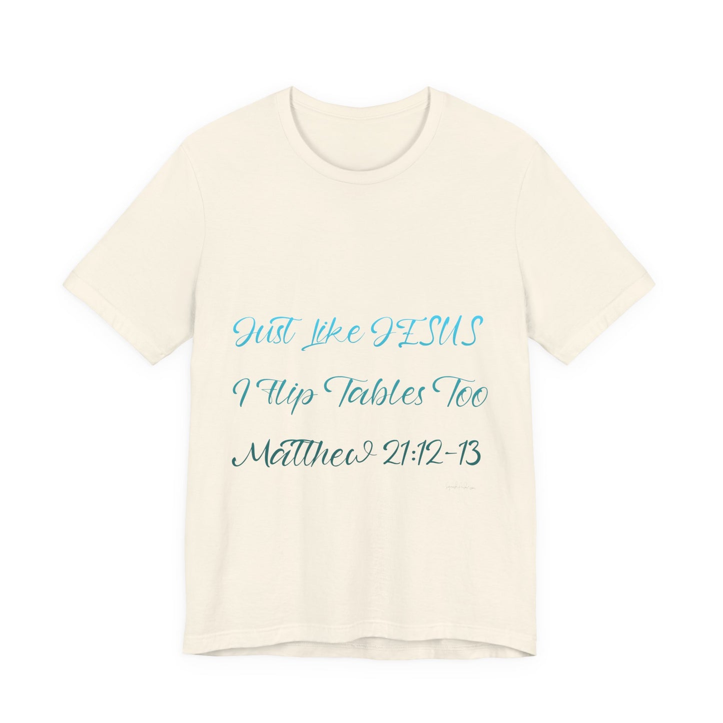 Matthew 21:12-13 Unisex Jersey Short Sleeve Tee image 6