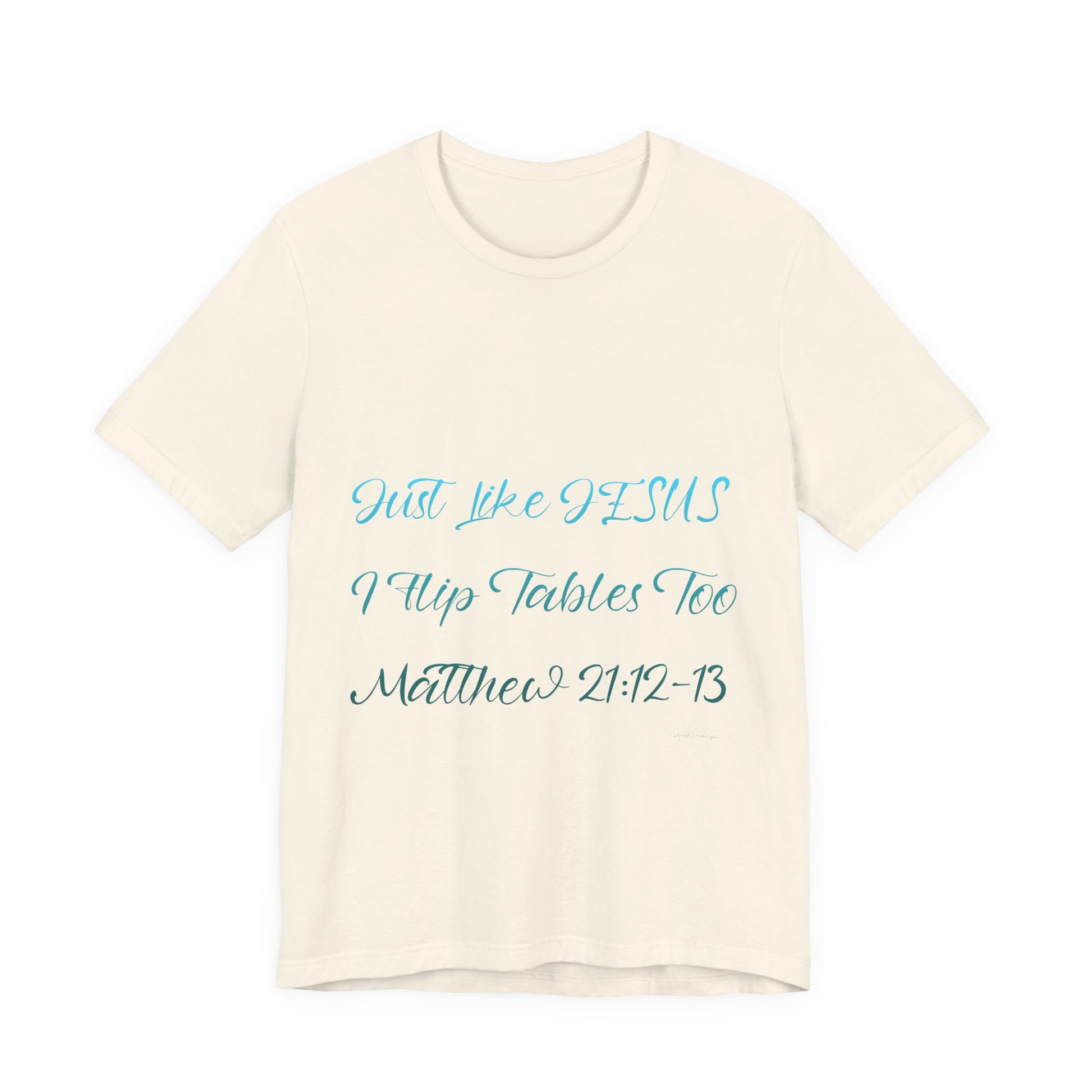 Matthew 21:12-13 Unisex Jersey Short Sleeve Tee image 6
